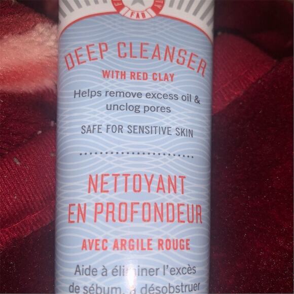 First Aid Beauty Deep Cleanser Red Clay 4.7oz Fragrance-Free Oily Skin Unisex - Picture 3 of 6
